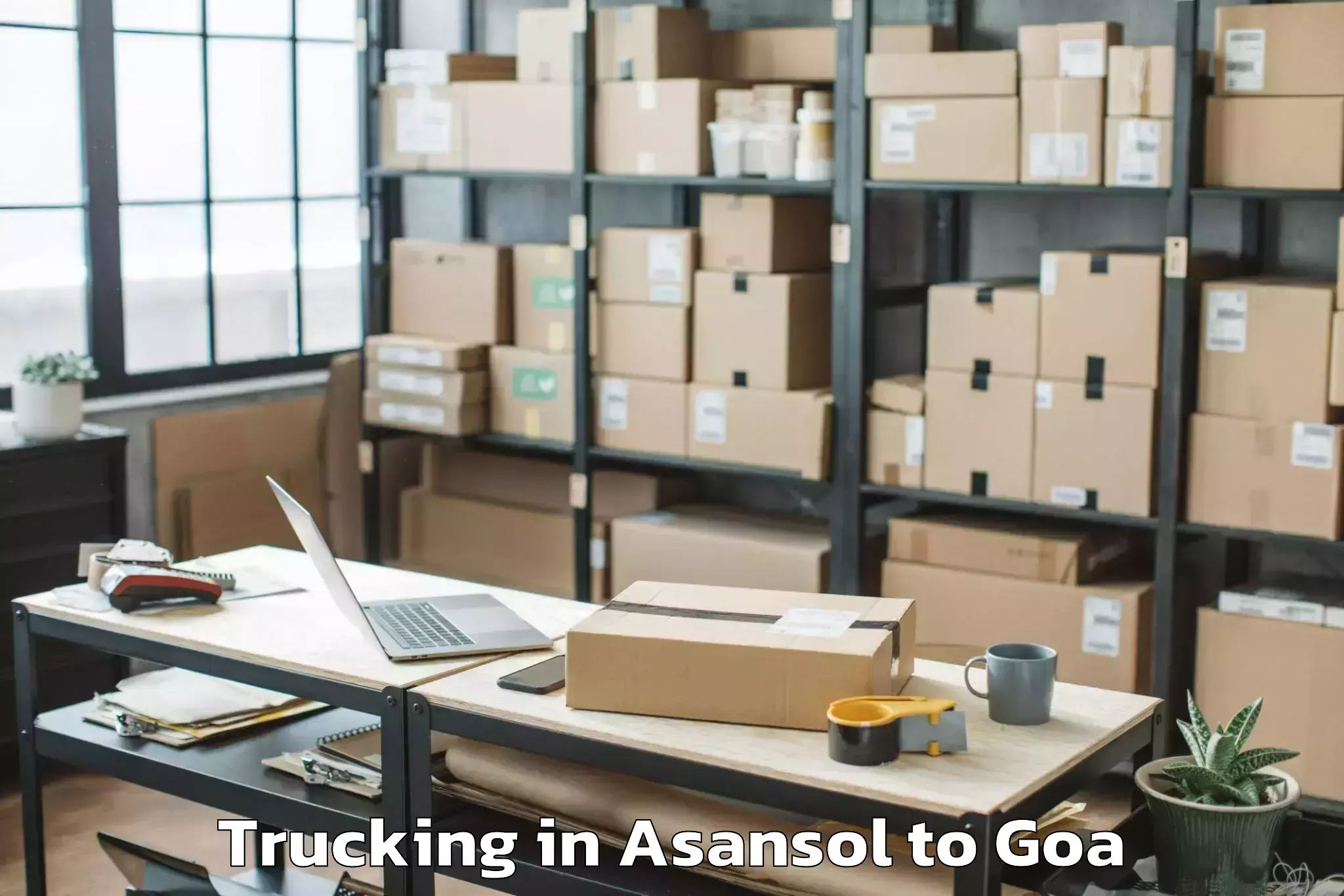 Book Asansol to Chandor Trucking Online